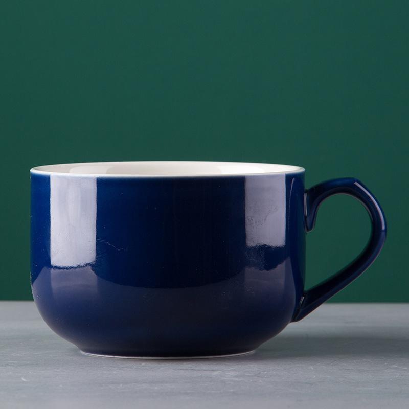 Proste ceramiczne kubki żaroodporne duża pojemność 750 ml do biura akademika salonu do picia herbaty wody kawy kubek naczynia do picia