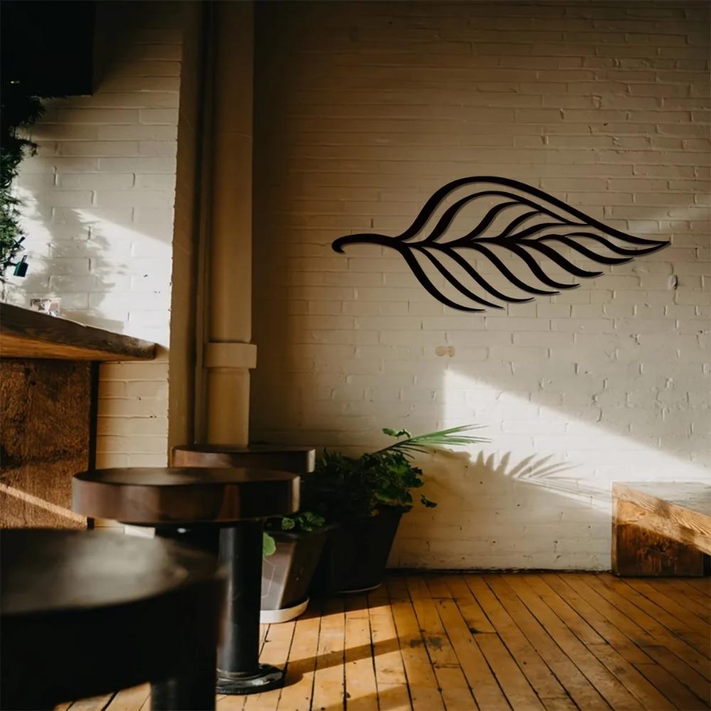 1pc Metal Leaf Wall Decor – Big Leaf Design for Living Room & Garden | Elegant Wall Hanging | Stylish Metal Leaf Decoration