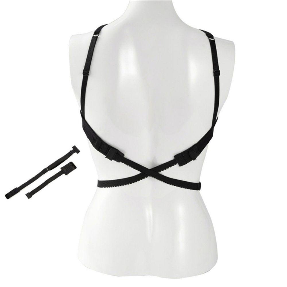 Deep V-neck Backless Bra Extension Belt Bra Cross Belt Underwear Conversion Belt Bra Strap Adapter