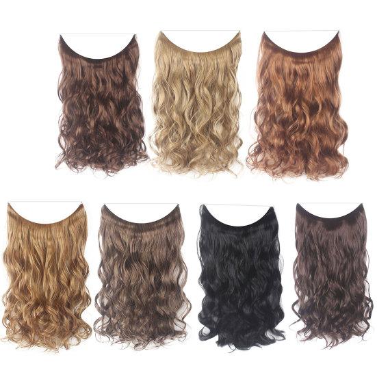 Wig Long Style Simulation High Temperature Hairpiece for Fiber Women Daily Wear