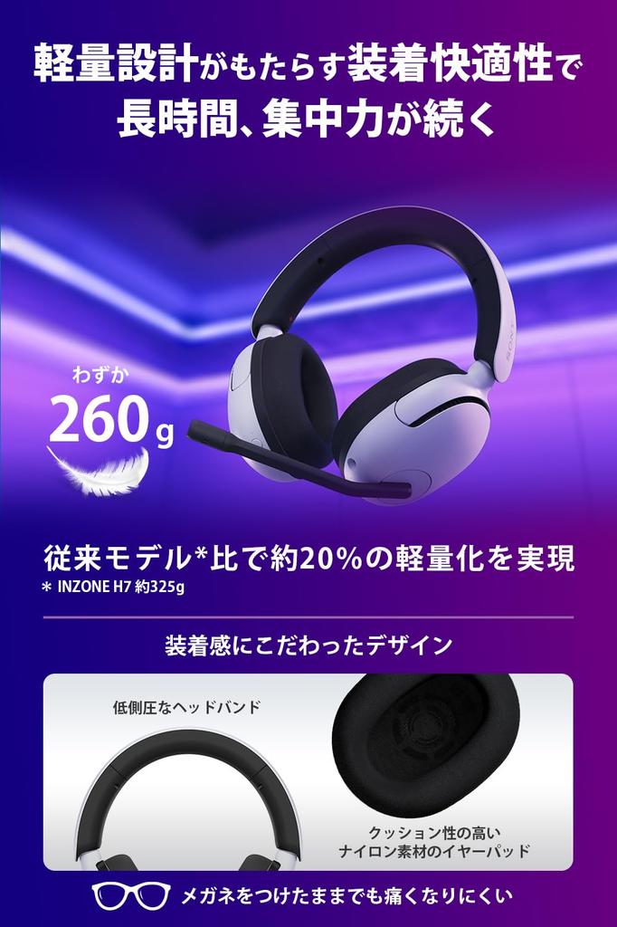 Sony Gaming Headset INZONE Monster Hunter Wilds Recommended Sound Quality Supervised by Fnatic Wireless Low Latency Wired Connection Cable Included 3D