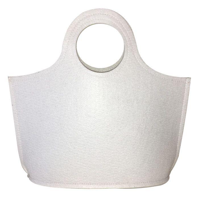 Sac à main en feutrine 3 mm Blanc