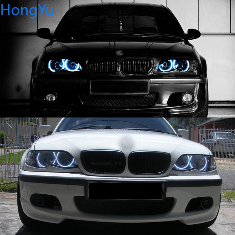 Excellent Angel Eyes Ultra Bright Smd Led Angel Eyes Kit Rings for BMW 3 Serie E46 Sedan Facelift 2001-05 Halogen Headlight