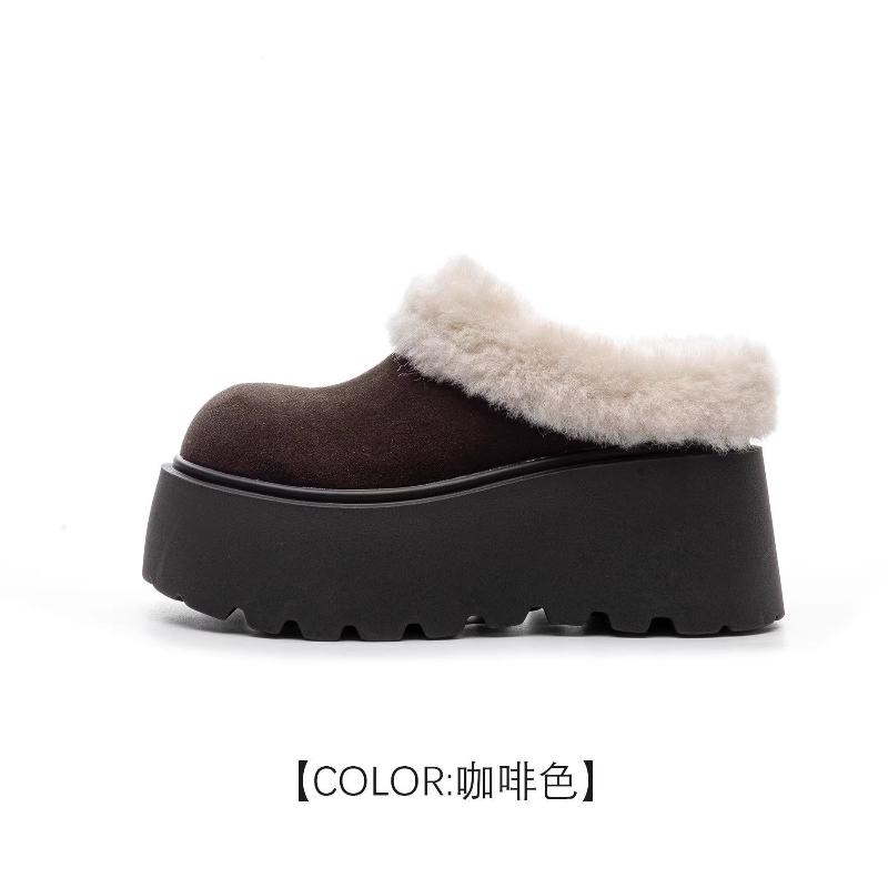 Winter New Round Toe Comfortable and Casual Snow Boots Fashionable Thick Sole Velvet Warm and Non Slip Walking for Women 40