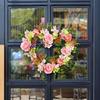 Heart Shaped Wreath Valentine's Wreath Flower Wreath Artificial Rose Garlands