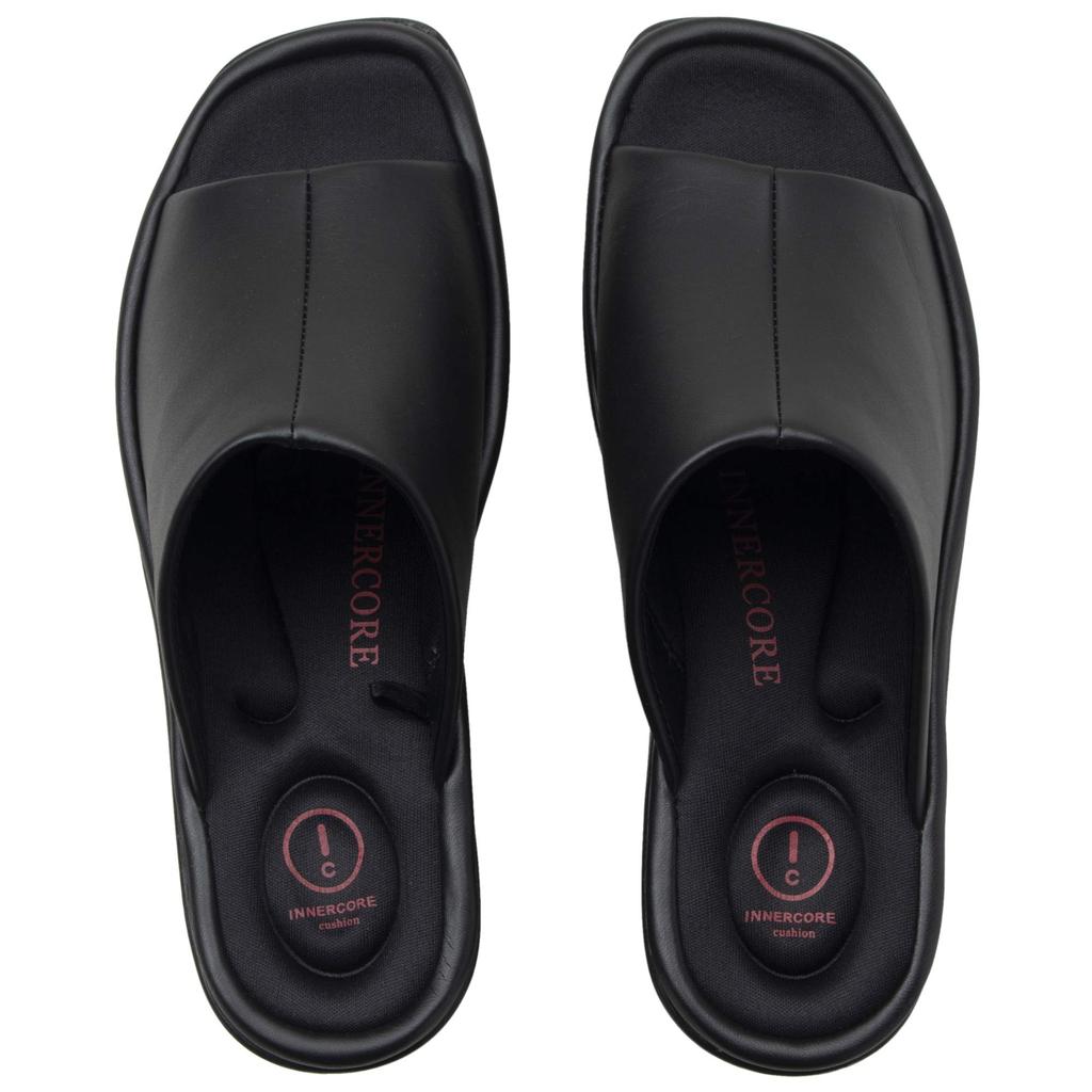 INNERCORE Sizes Slippers, Black, 23-24cm