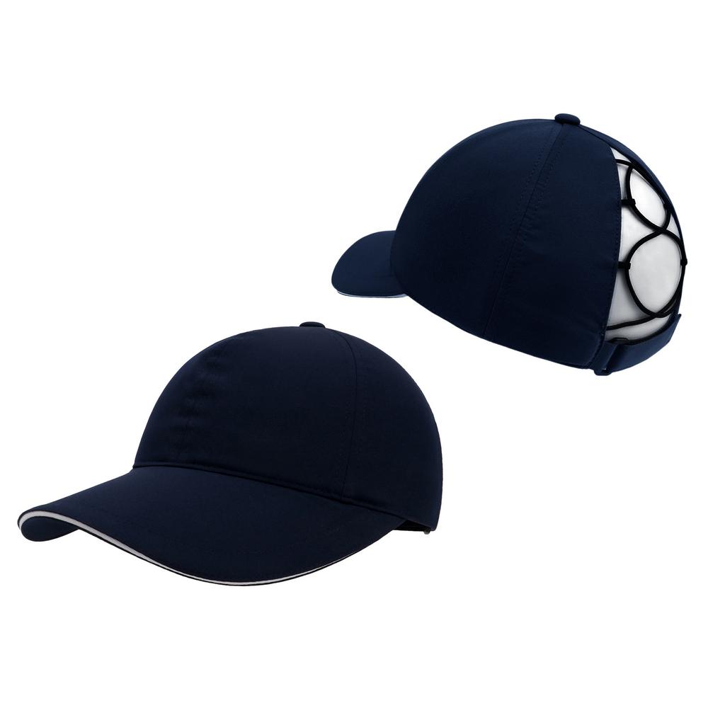 Children's Hat Quick-drying Anti-splashing Sunscreen Cap Outdoor Running Shading Sporting Brim Ponytail Solid Color Baseball Cap