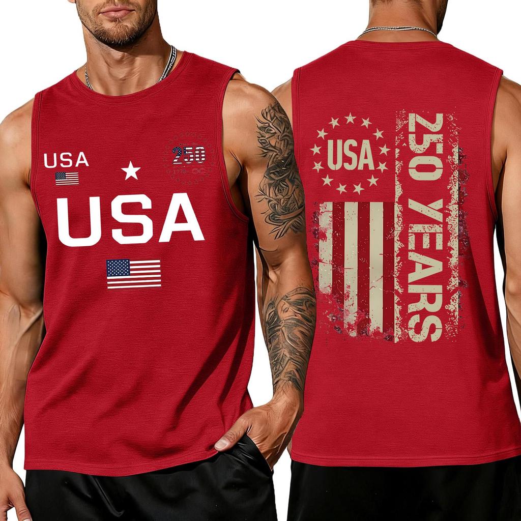Herren Hemden 4. Juli USA Muskel Tanktops Patriotische Tanktops