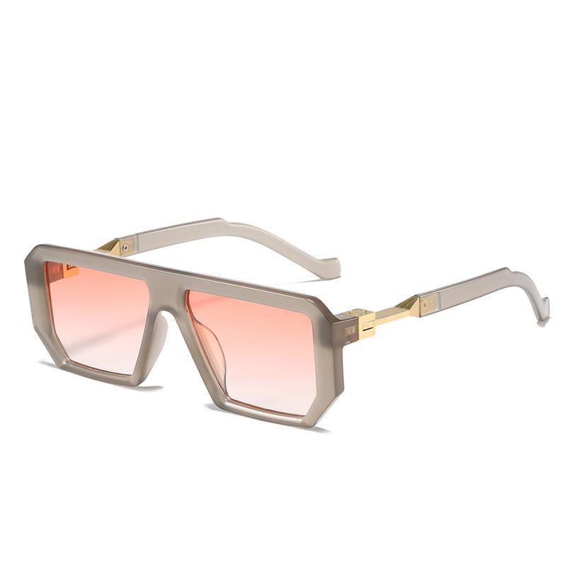 Latest For Gents Stylish Square Sun Glasses For Ladies Vintage Sun Glasses UV Classic Geometry Rectangle Eye Glasses Vintage Big Frame Eyeglasses