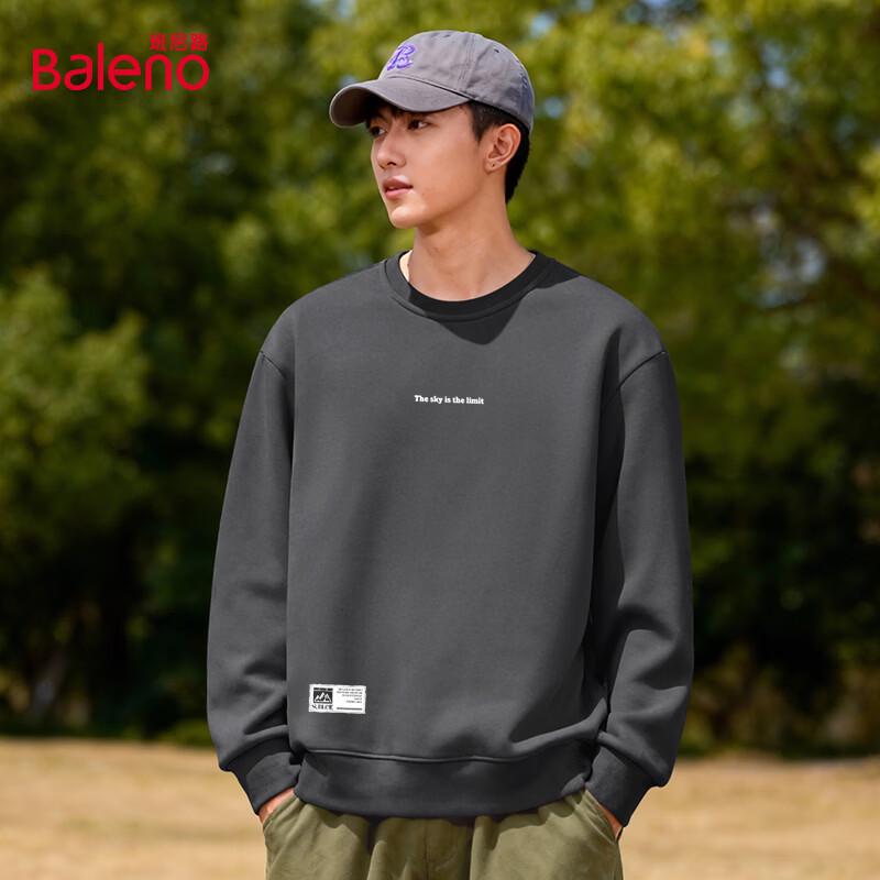 Baleno Men s American Retro Graphic Crewneck Sweatshirt L
