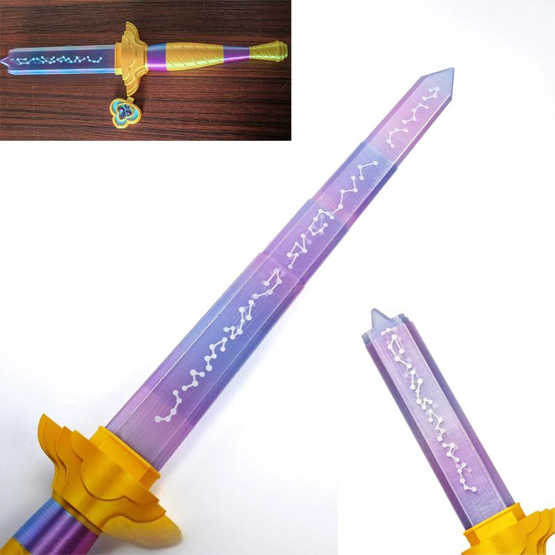 Rumi Demon Hunters Cosplay Lights Sword Weapons Roleplay Props for Girl Group Idol Halloween Carnival Costume Accessories