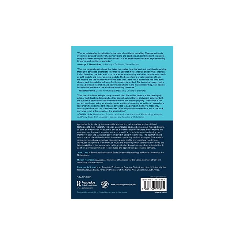Multilevel Analysis (Quantitative Methodology Series)