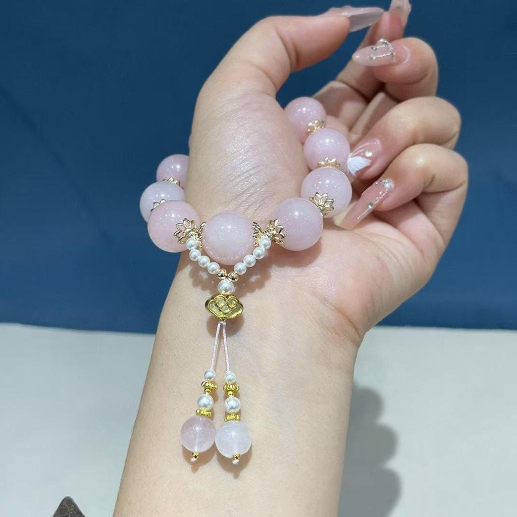 Exquisite Large Crystal Bead Women's Bracelet - Simple, Versatile, Fashionable.