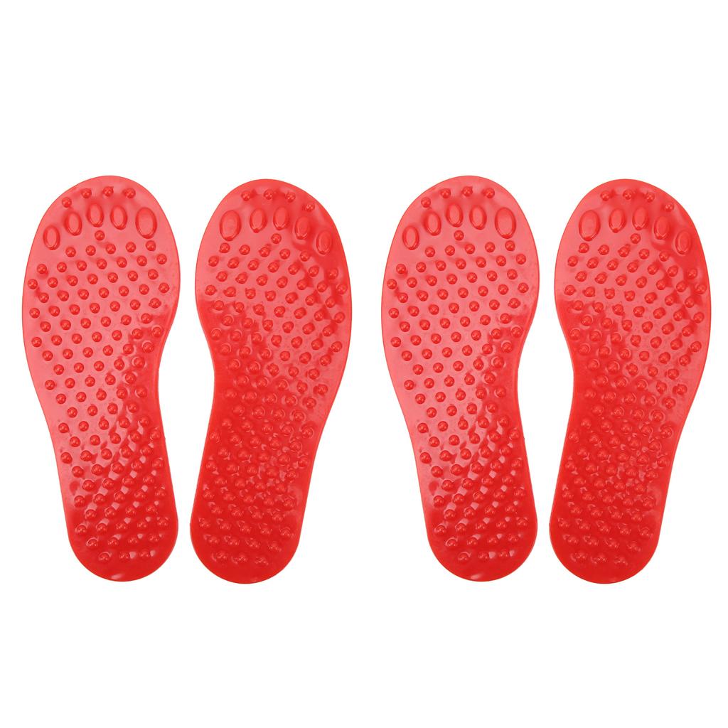 2Pair Foot Shaped Floor Markers PVC Non Slip Educational Footprint Markers for Preschool Classroom