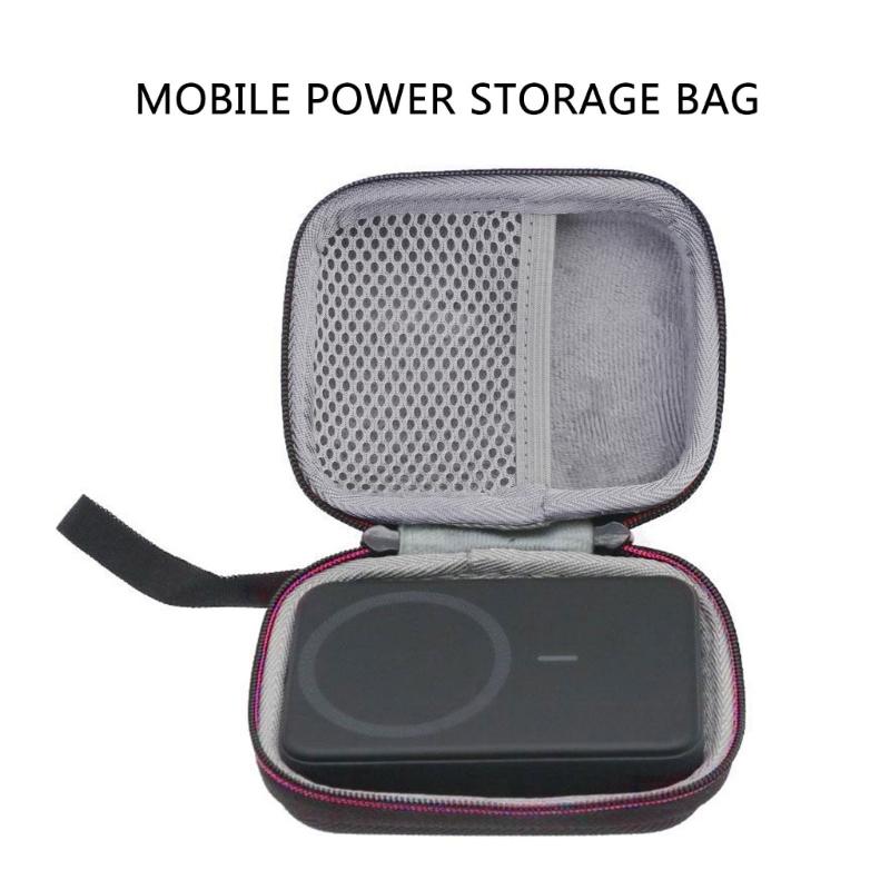 Carrying Case Hard Storage Case Electronics Organizers for 15W Power Bank Portable Travel Case Bag
