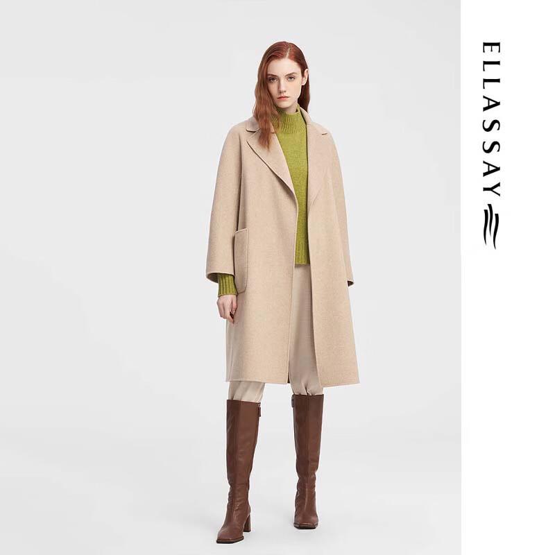 ELLASSAY Women's Double-Faced Wool Coat