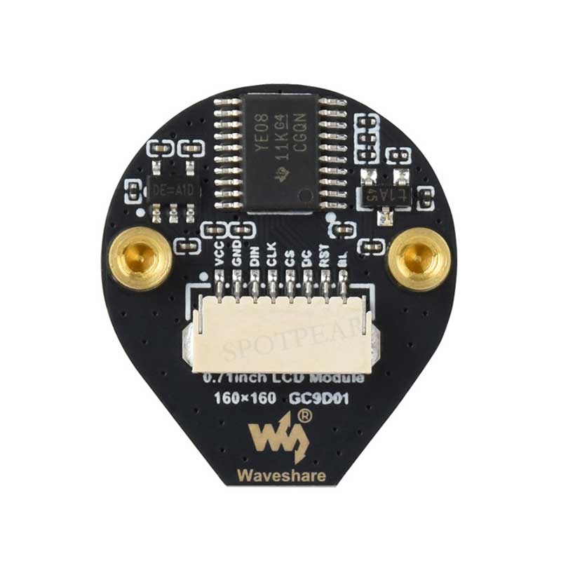 0.71inch Round LCD Display Screen Double EYE Module Option For Arduino Raspberry Pi ESP32 Pico STM32