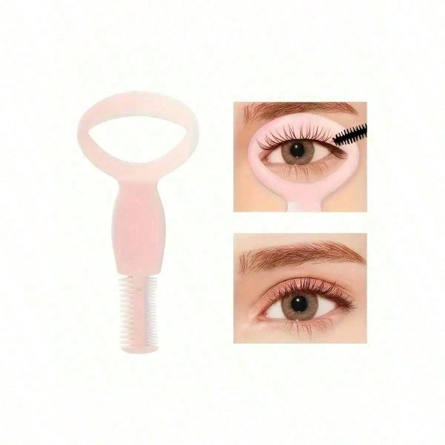 3-In-1 Makeup Essential: Eyelash Mascara Shield Guard, Lash Separator Comb, And Eyebrow Grooming Brush: This Innovative