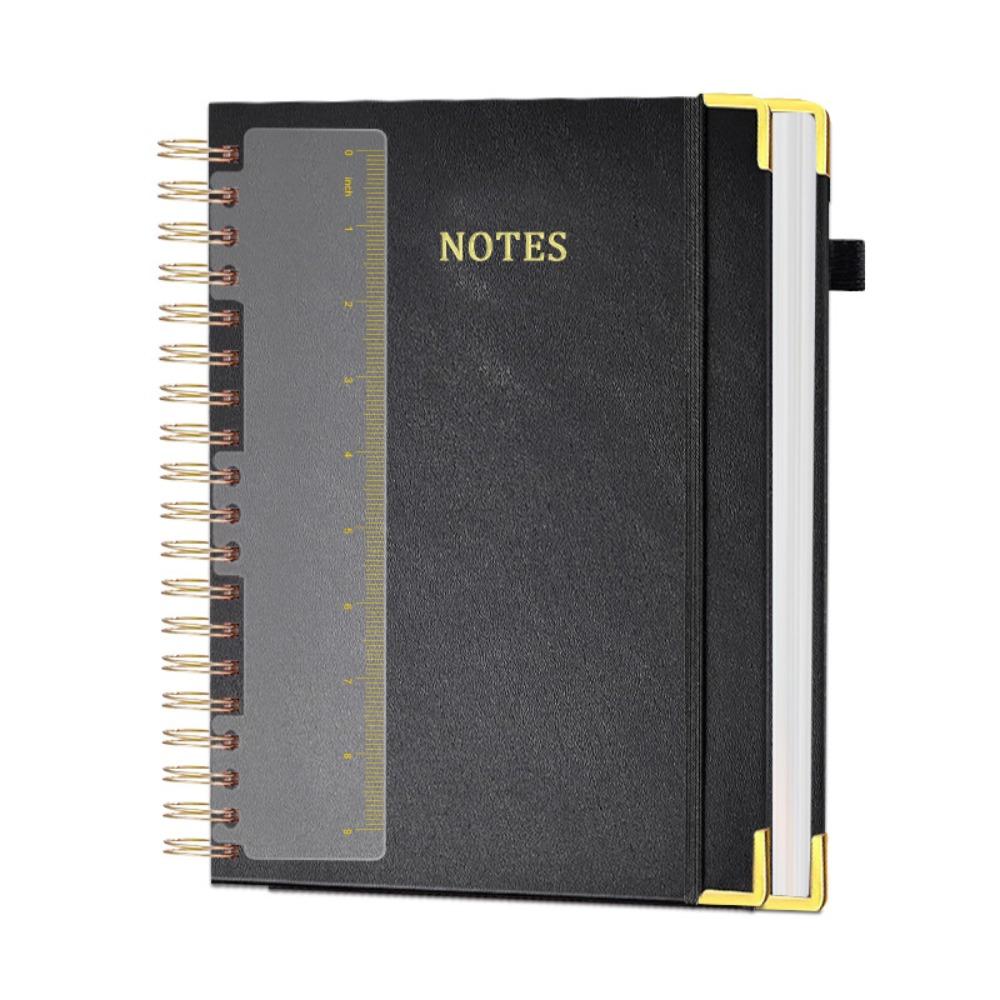 300 Pages Business Notebook Thick Paper Paper Journal Portable Twin Coil Binding  Office Use