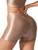 Maeau Shiny Stretch Short Perfect for Casual and Size M Women's Leggings, Length, Yoga, Dance, Wear, Sports, Fitness, Khaki,