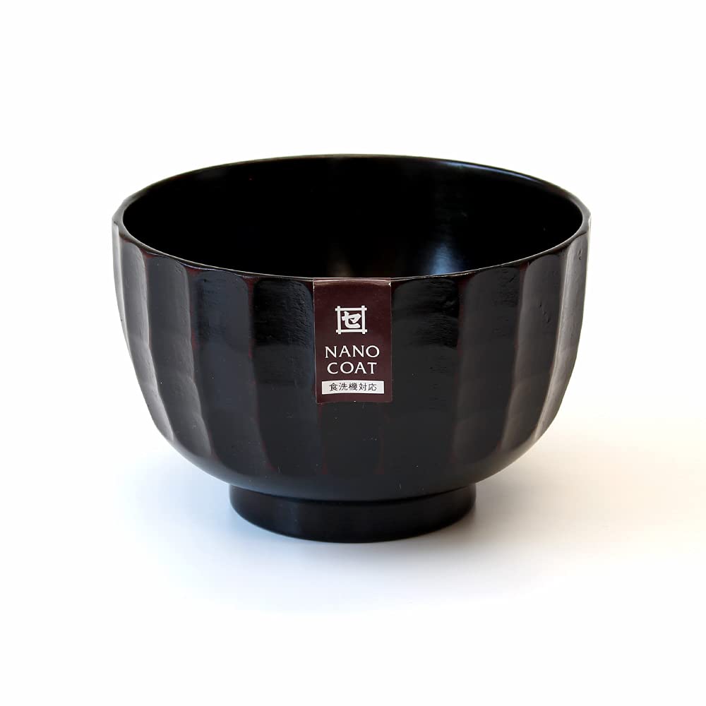 Kishu Lacquerware, Kakuda Seibei Shoten, Okonomi Bowl, Kamakura Akebono, Nano-coated, Dishwasher Safe, WR-468981