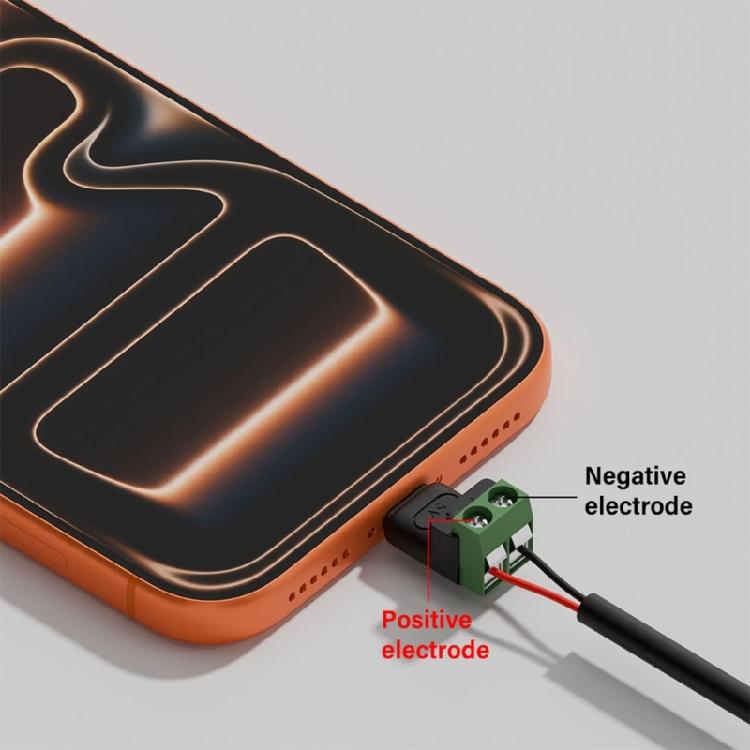 Doppelzweck Micro-USB zu 2-Pin Klemmenstecker 5V3A Ladeadapter für Heimelektronik Spielzeug-Ladeadapter
