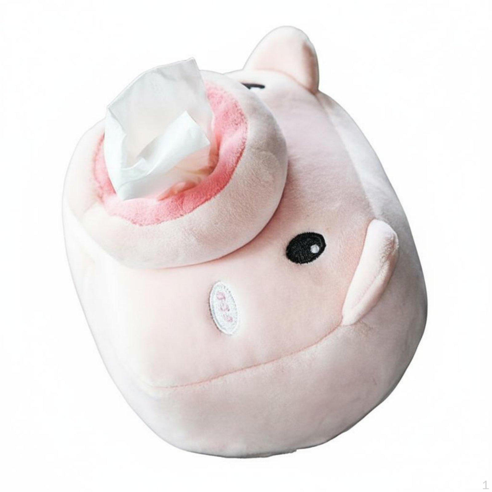 Cartoon Hanging Vehicle Tissue Holder Dispenser Box Cover Cute Paper Bubble Pig