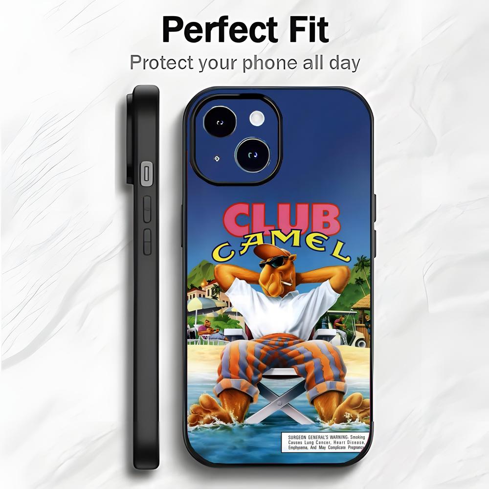

C-Camel brand cigarettes Phone Case Phone Case Soft Packaging Lightweight For iPhone17 16 15 14 13ProMax iphone12promax