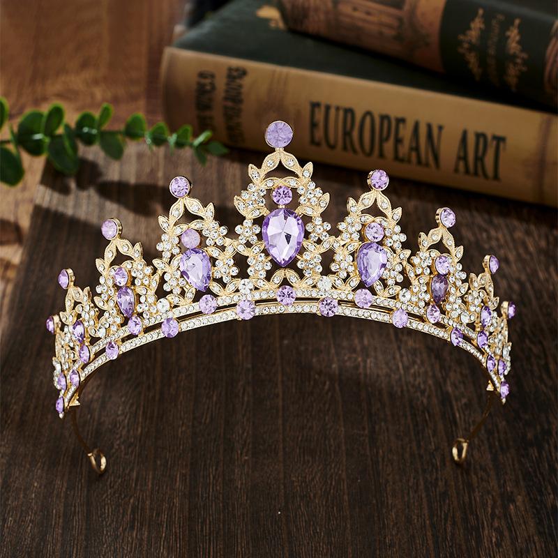 1pc Luxurious Crystal Bridal Crown Headband Elegant Wedding Party Hair Accessory for Women Perfect for Gothic Balls Celebrations