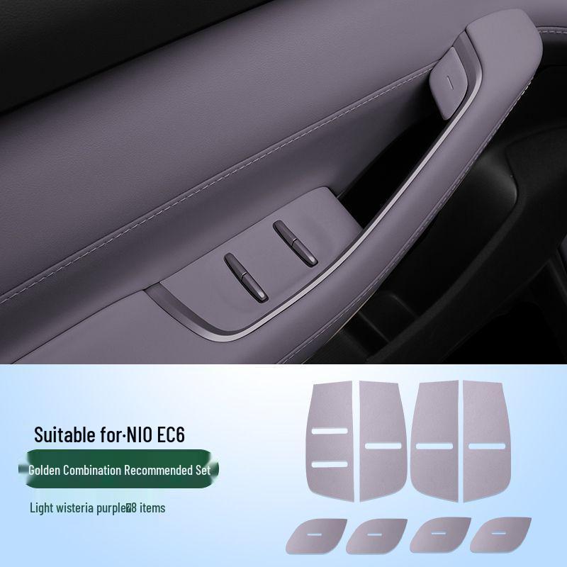 23-26 Nio ES6/EC6 Door Switch Leather Protective Stickers for Interior Modification