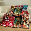 Christmas Tree Snowman Gift Blanket Bedroom Blanket for Livingroom Couch Lunch Break Soft Throw for Friend's Festival Gift