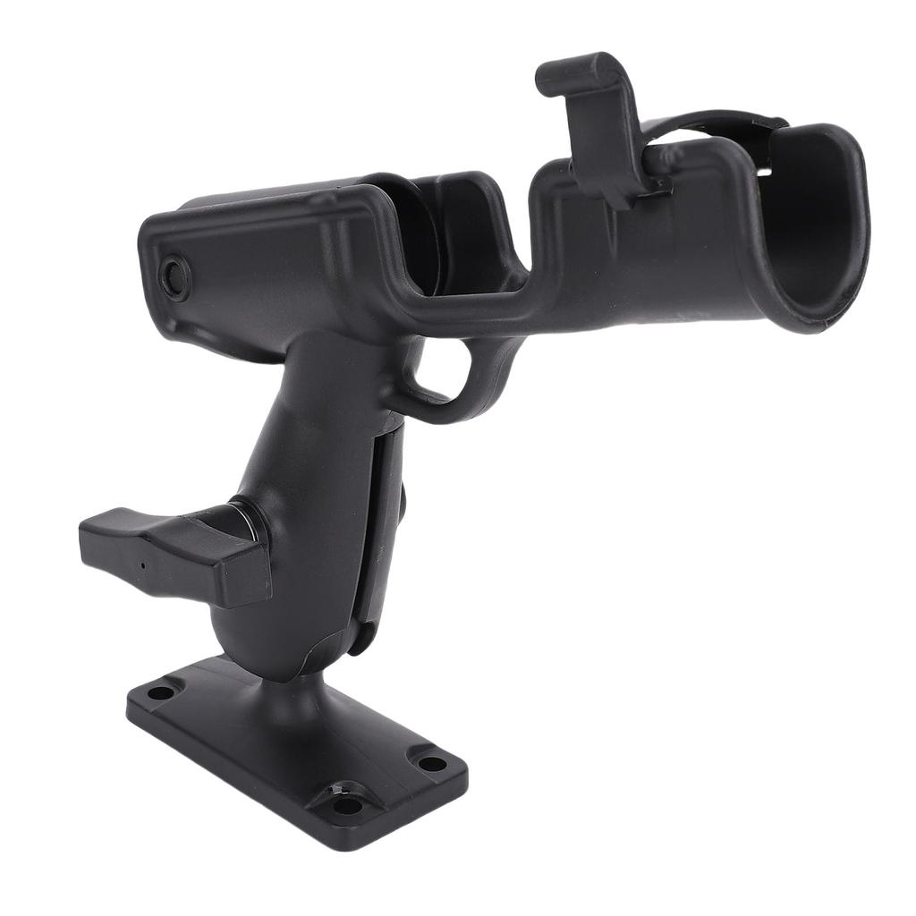 Boat Fishing Rod Holder with Mounting Base Adjustable Rotatable Fishing Pole Holder for Boat Canoe Kayak Black