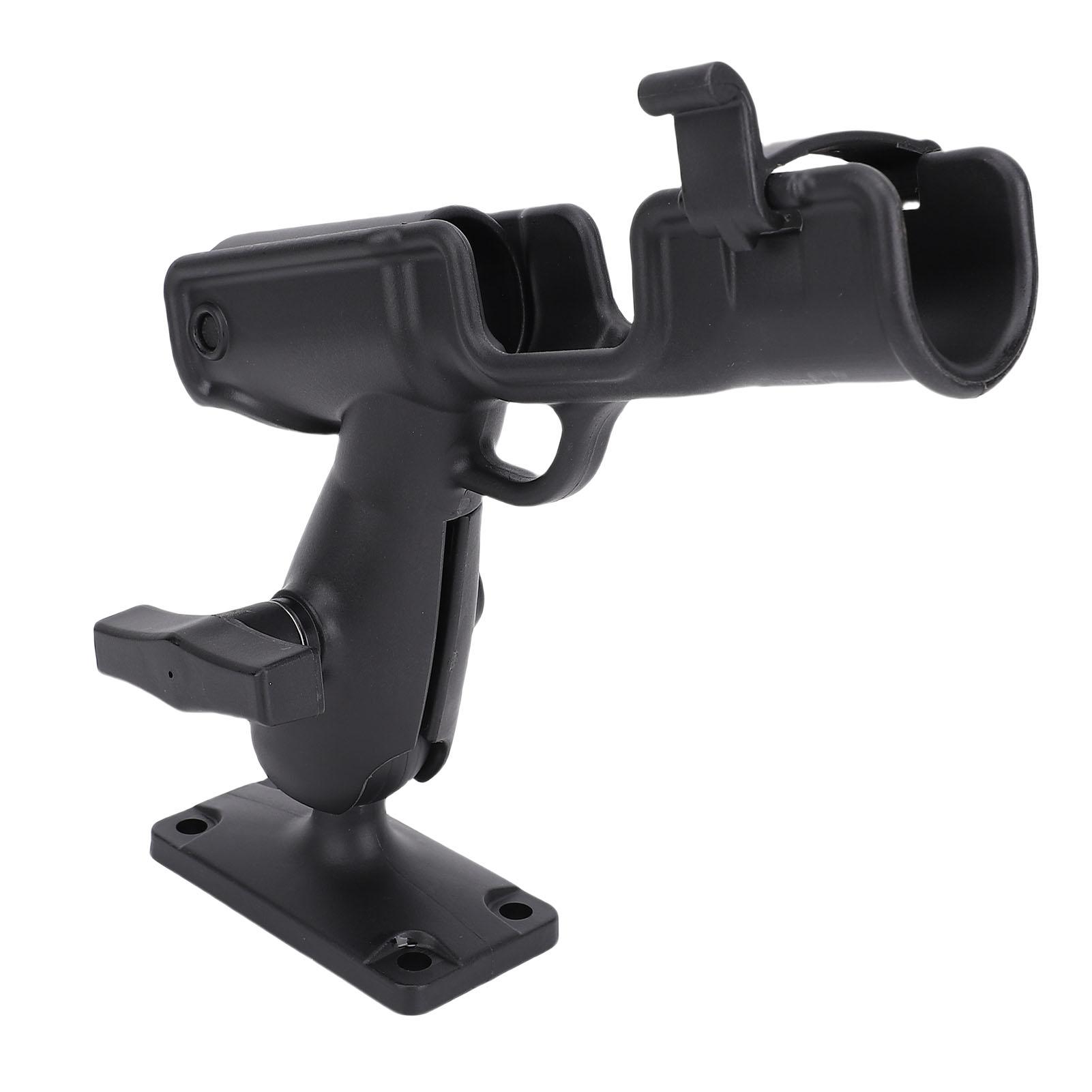 

Держатель для удочки для лодки с монтажным основанием, регулируемый вращающийся держатель для удочки для лодки, каноэ, каяка, черный