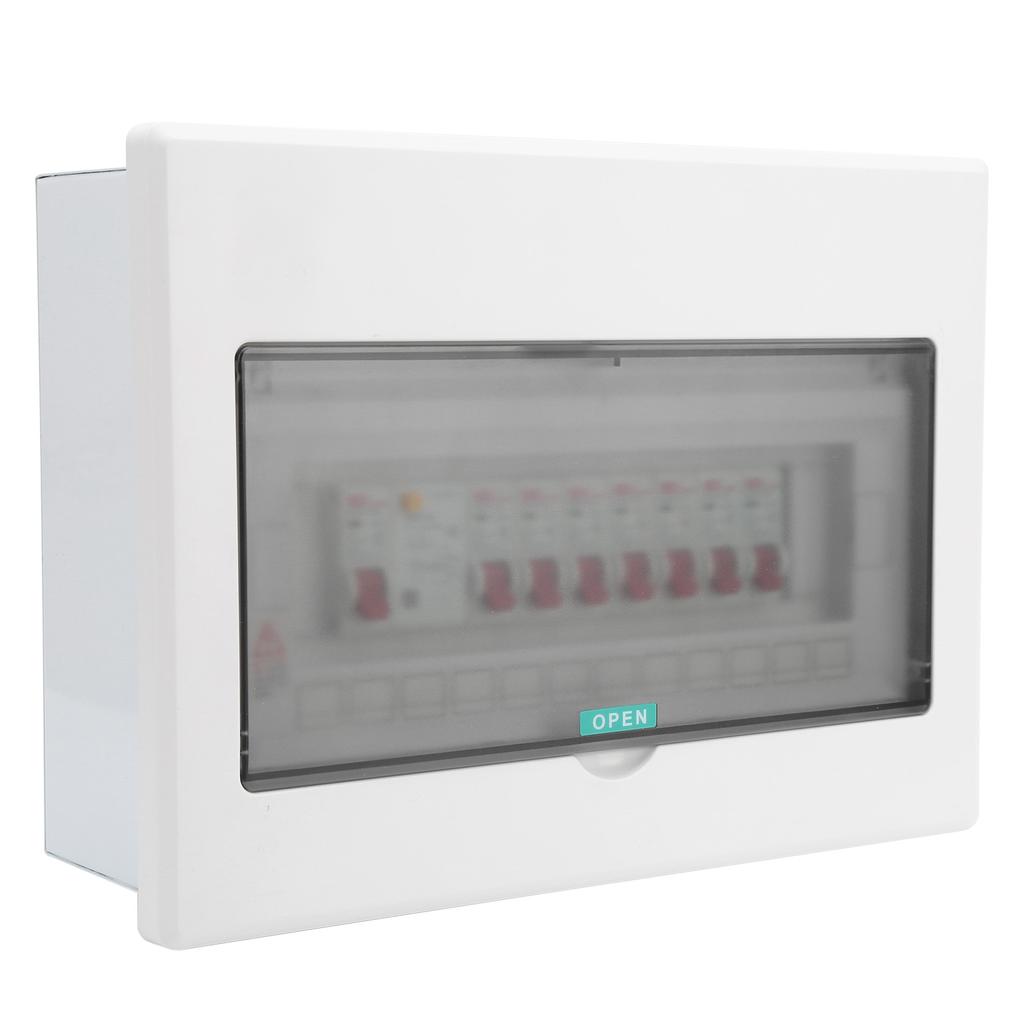 Cutie de Distribuție Electrică 7 Căi Plastic cu Întrerupător de Curent Rezidual 1P 63A
