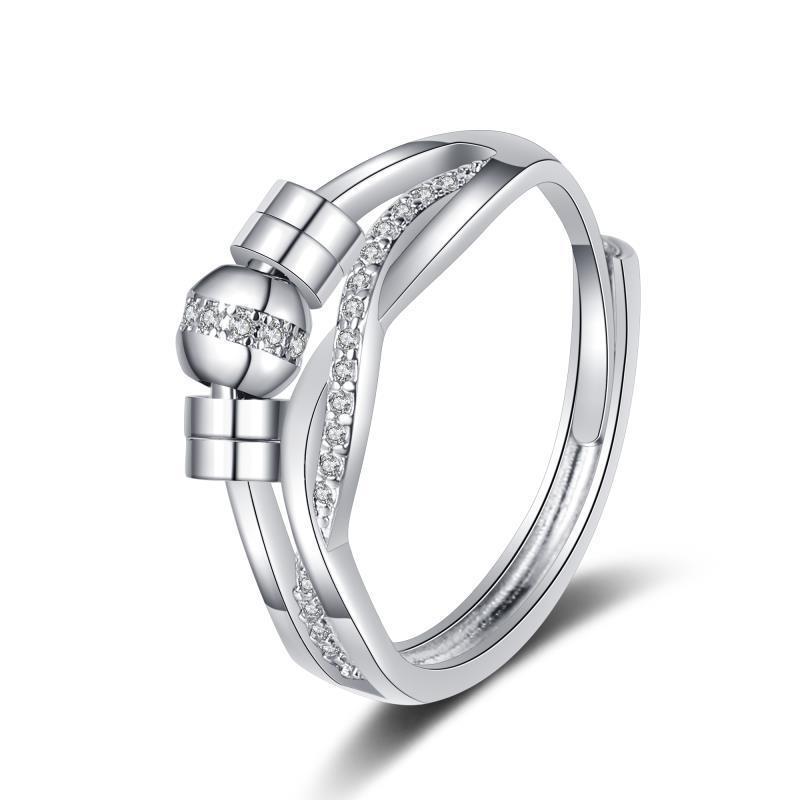 

Elegant Luxury Anxiety Ring for Women: Trendy European & American Style Adjustable