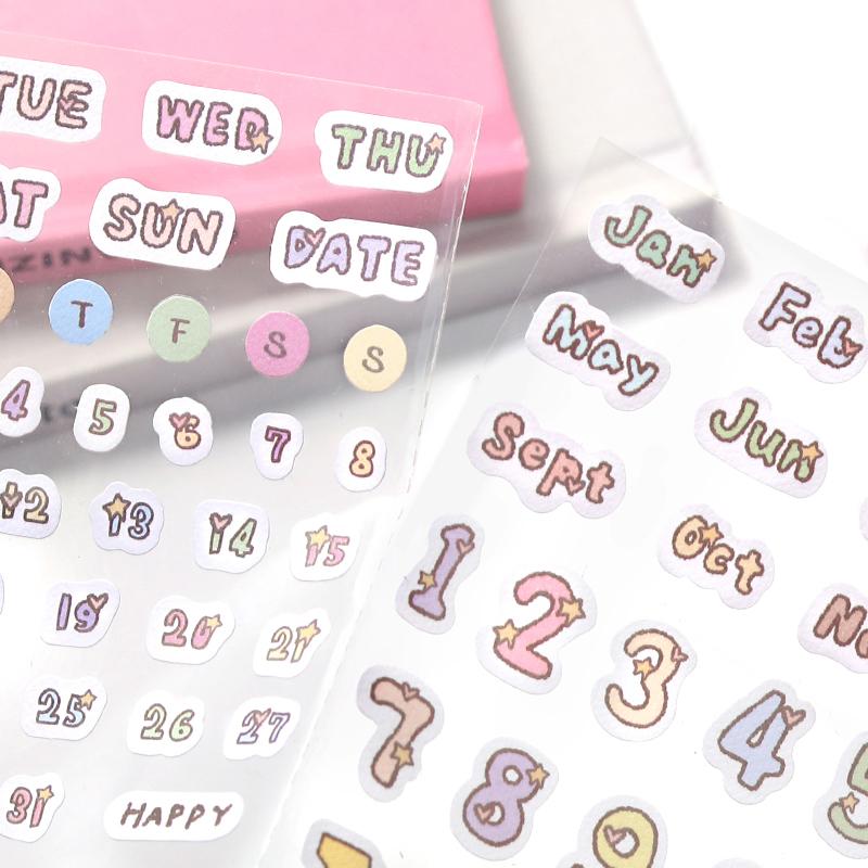 1PC Cute Bubble Frame Series Die Cut Decorative Stationery Stickers Creative Handbook DIY Handmade Scrapbook Aesthetic Supplies
