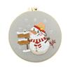 Handmade Christmas Embroidery Kit Snowman Tree Reindeer DIY Embroidery Kit Home Decor Suitable Beginners Cross Stitch Set