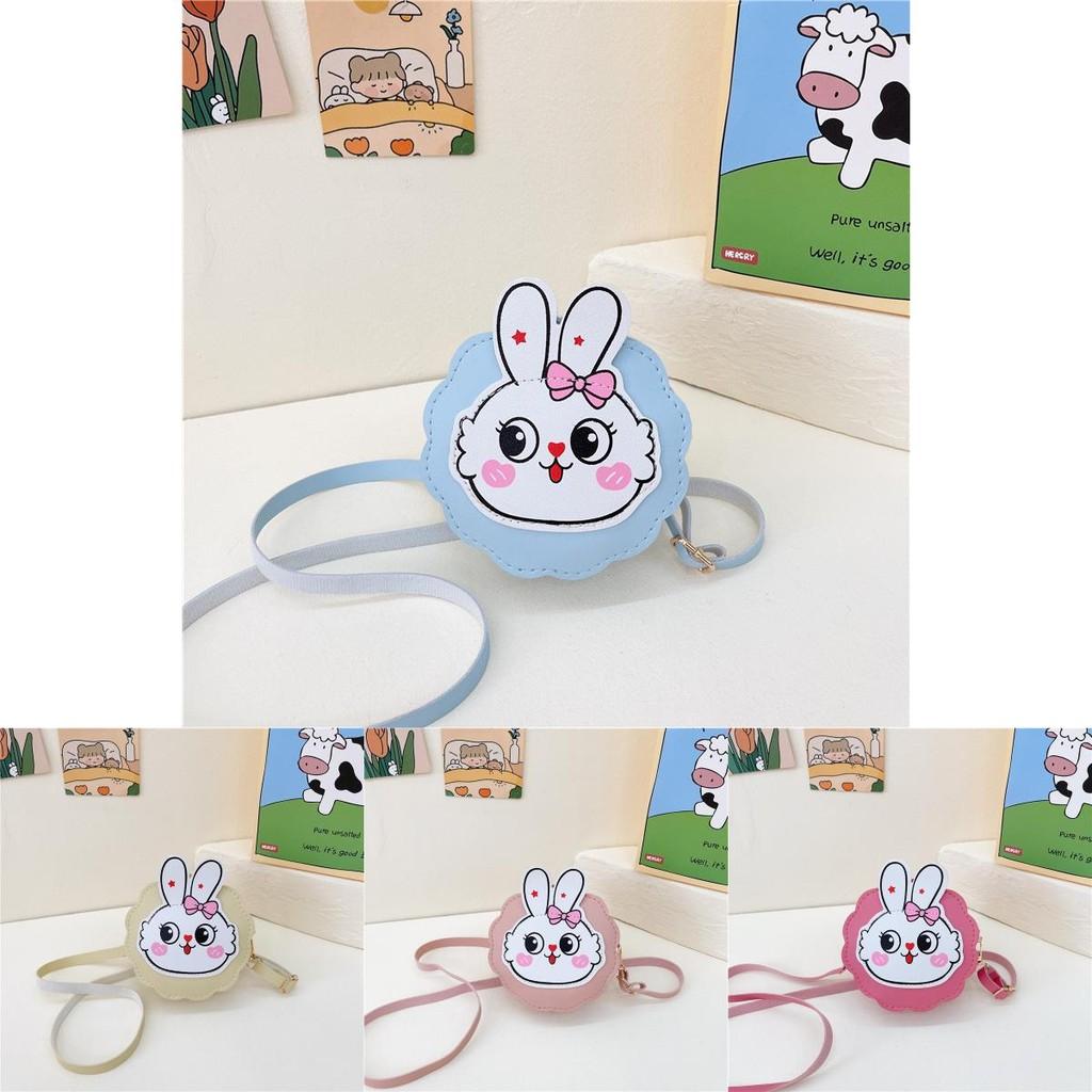 Rabbit Cute Cartoon Childrens Lanyard Messenger Bag Autumn Student Purse Coin