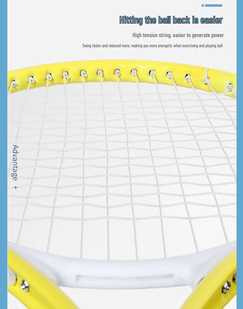 21-Inch Beginner Kids' Tennis Racket - Durable Macaron-Colored Iron Alloy