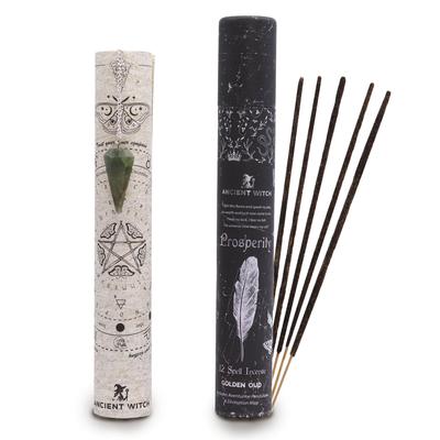 Ancient Witch Spell Incense – Prosperity – Aventurine Pendulum
