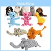 Handcrafted Animal Pet Toys For Dogs Featuring Colorful Cotton Rope Durable Chew Duck Giraffe Moose Ideal For Interactive Playtime