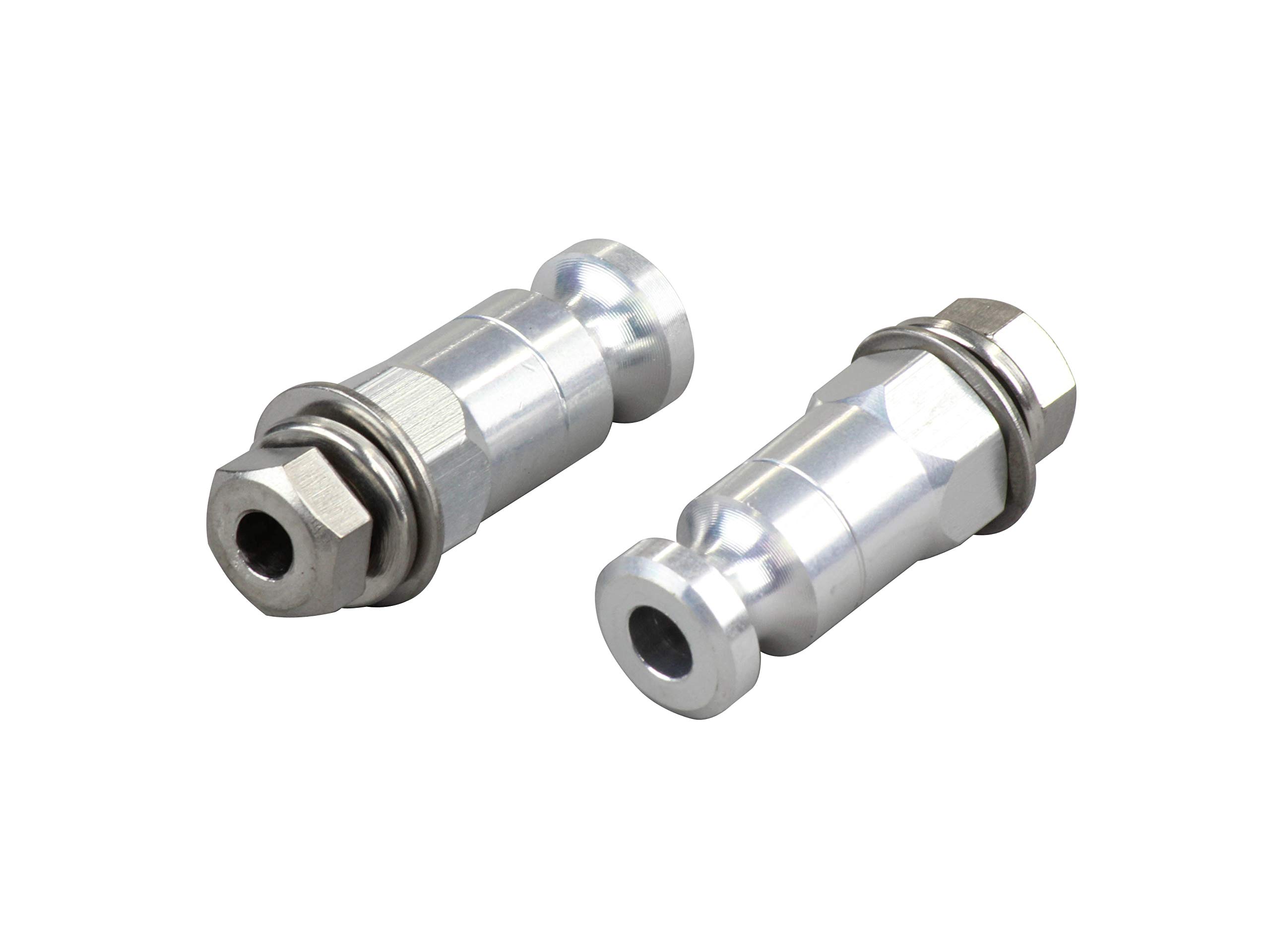 

POSH FAITH Motorcycle Color Turn Signal Brackets, M8mm, Silver, 010201-03