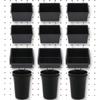 12-Pack Pegboard Bins, Pegboard Cups with Hooks & Loops, Peg Hooks, Assorted Organizer Accessories, Various Tools Storage Arrangement System Kit for G
