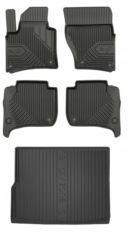 Set 77 Floor Mats And Mat Vw Touareg 2 R-Line 2010-2018