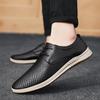 Neue Herren Rindsleder Business Casual Low Top Schnürschuhe Herren Vier Jahreszeiten Schuh Komfort Atmungsaktiv Rutschfest Elastische Schuhe