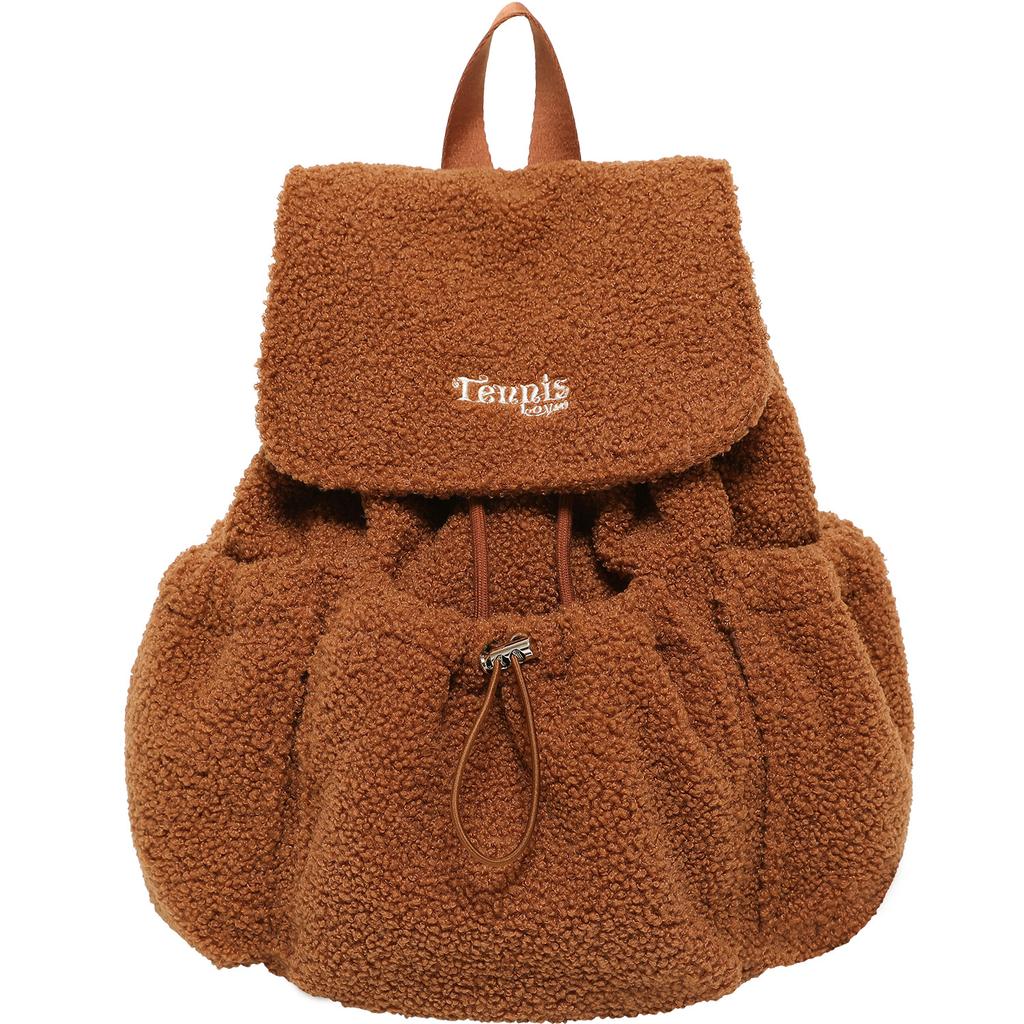 Backpack Lambskin Bag, Large-capacity Single and Double Shoulder Dual-purpose Leopard Print Bag