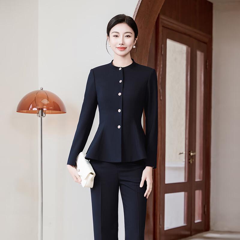 Women's Round Neck Professional Suit Set