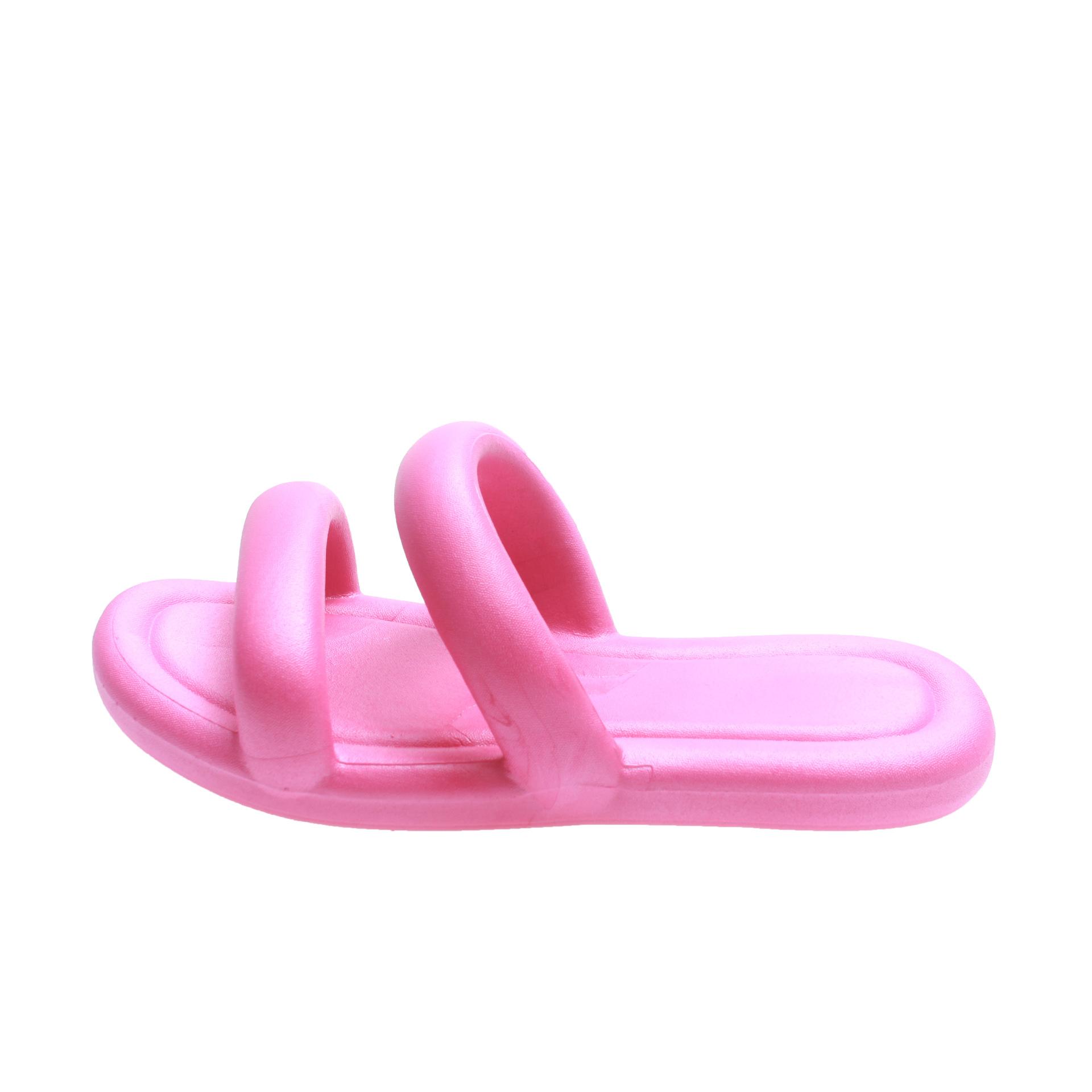 

2024 летние тапочки для девочек, удобные, нескользящие, износостойкие модные домашние простые тапочки на мягкой подошве 40-41 розовый