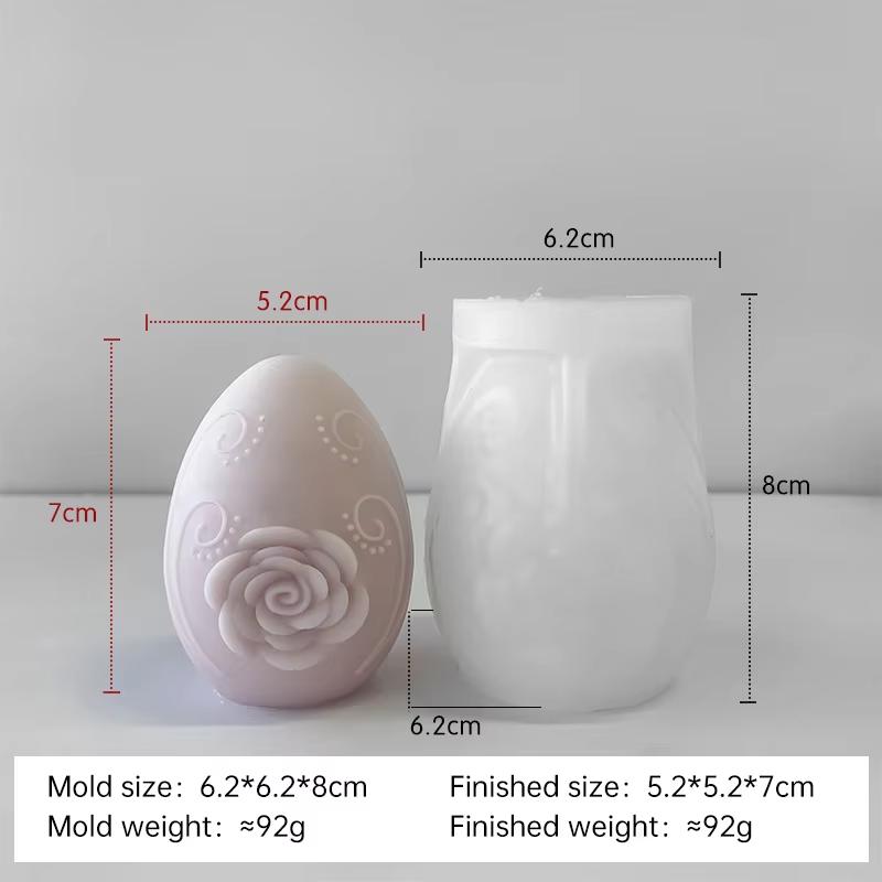 DIY Easter Egg Silicone Mold Handmade Aroma Candle Plaster Easter Decoration Molds Candle Making Supplies
