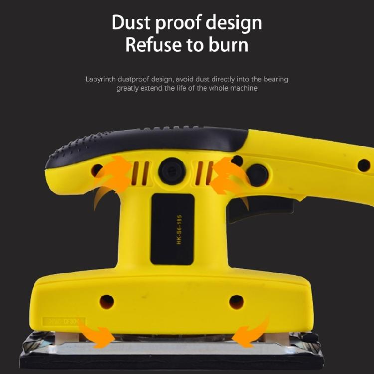 Sandpaper Machine Square Air Orbital Sander Rectangular Pneumatic Dry Grinder